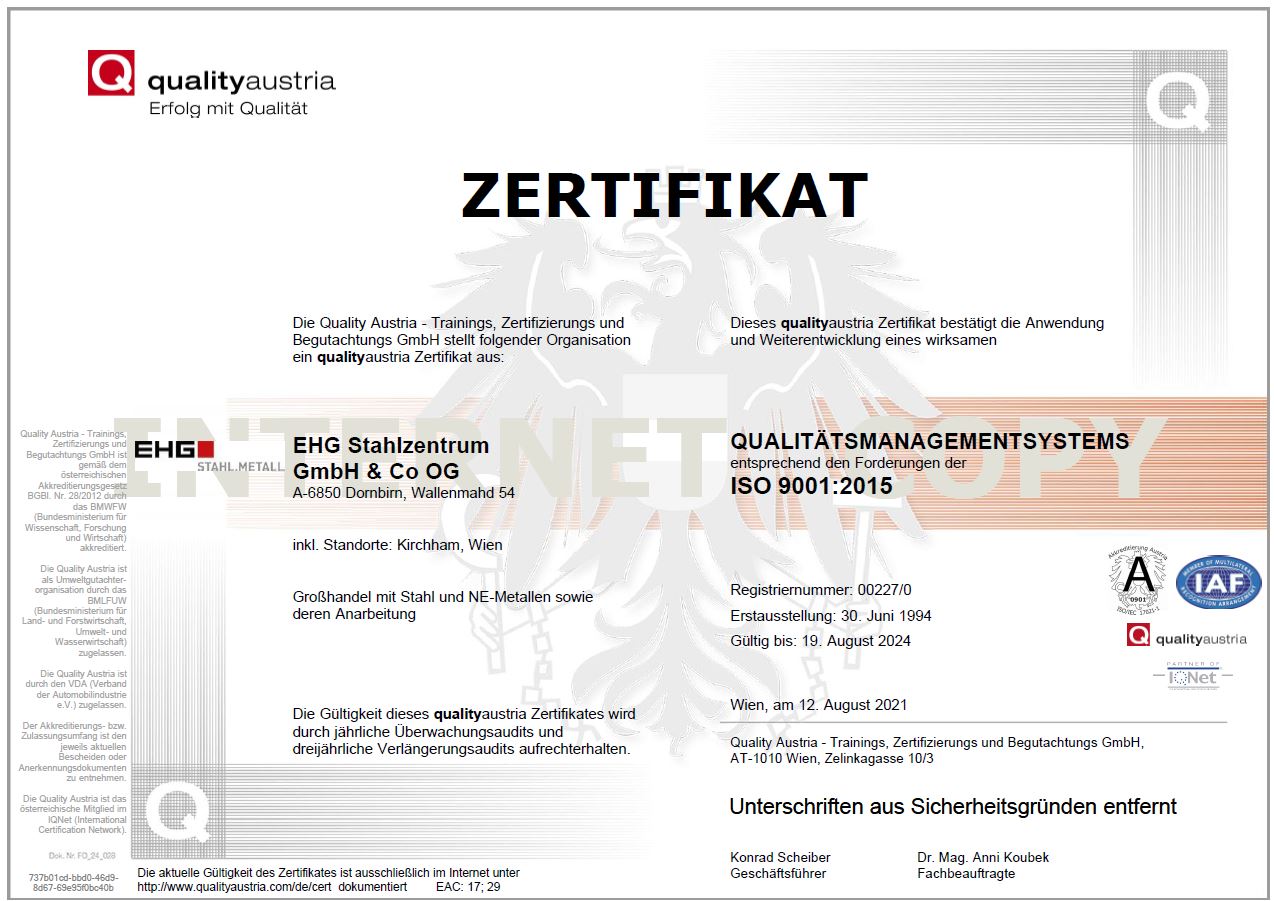 Zertifikat