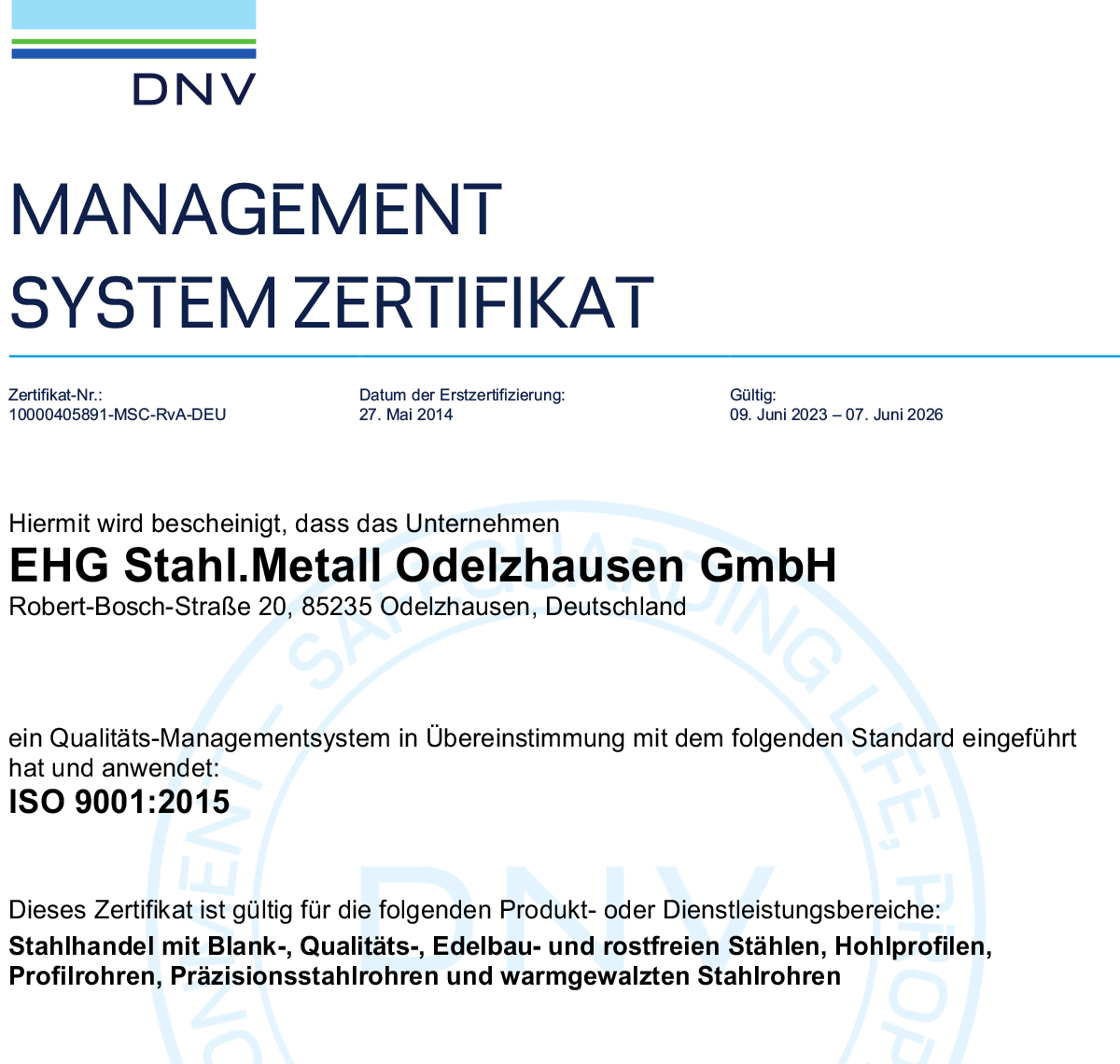 EHG Stahl und Metall