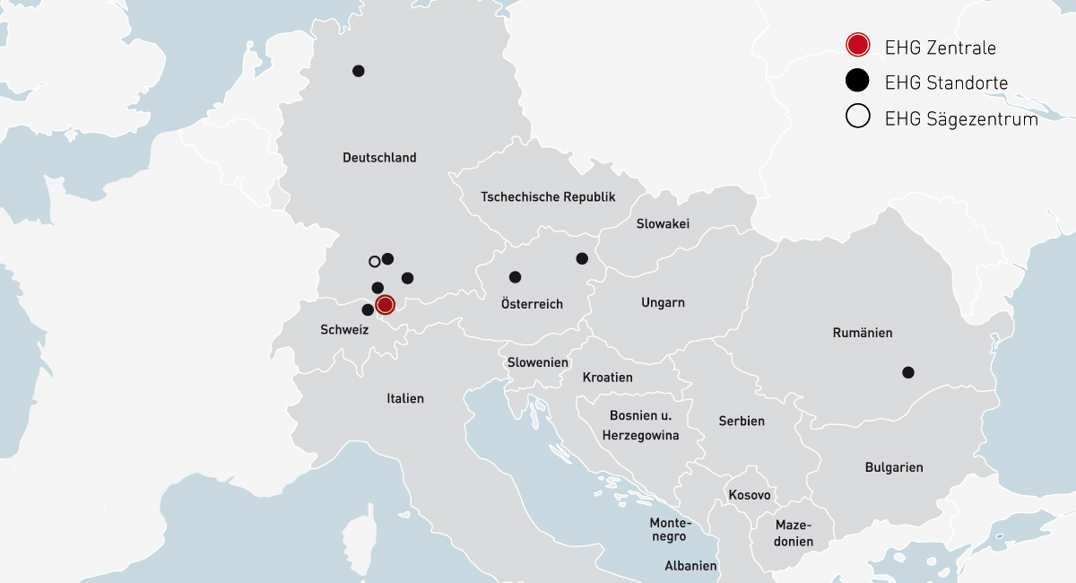 EHG-Verkaufsgebiete