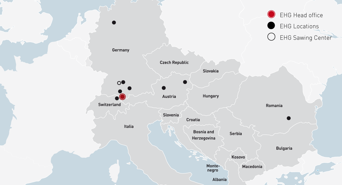 EHG sales areas