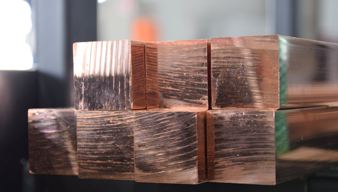 Nichteisenmetall Kupfer als Vierkantstangen Kupfer