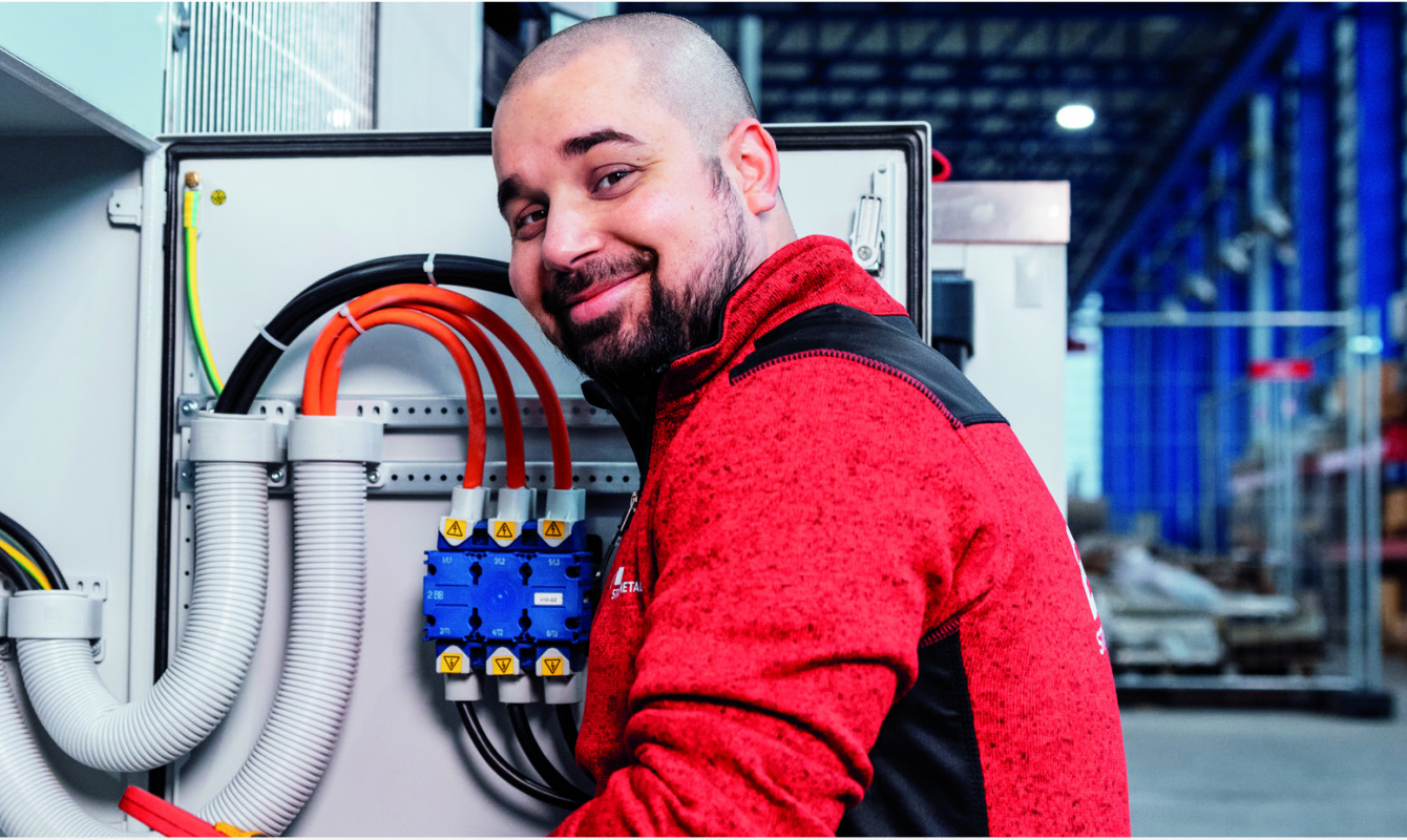 Unser Techniker bei der Arbeit