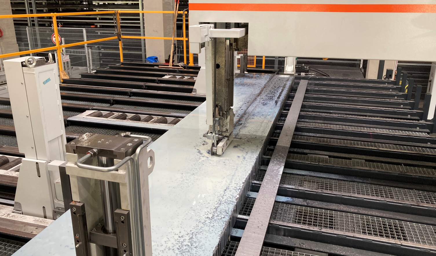 Stahlplattenzuschnitte in der Fertigung