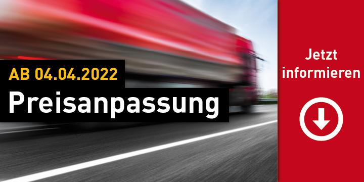 Preisanpassung der Frachtkosten sowie Sägepreise zum 4.4.2022