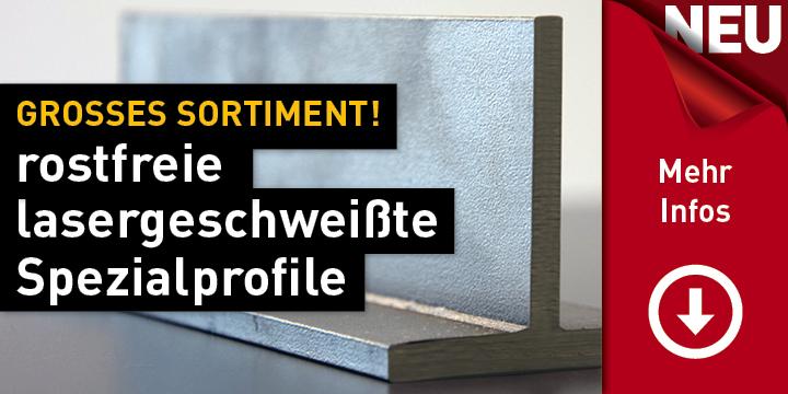 Rostfreie lasergeschweißte Spezialprofile