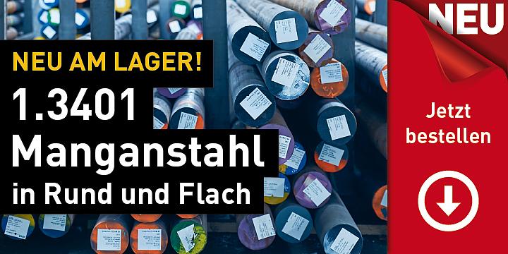 Neu auf Lager: Manganstahl